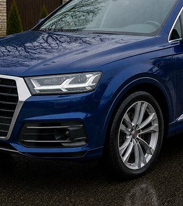 Audi front-left exterior in the paired supplied after photograph