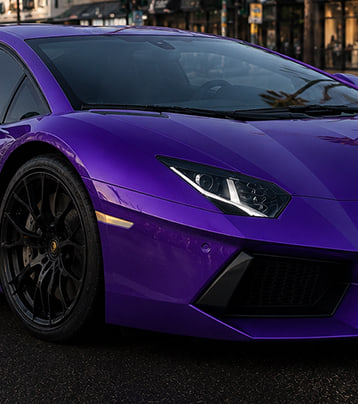 Lamborghini front-left exterior in the paired supplied after photograph