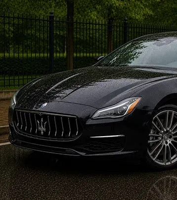 Maserati front exterior in the paired supplied later photograph